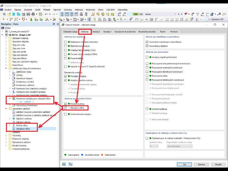 FAQ 005114 | Jak mohu otevřít RWIND pomocí generátoru zatížení v programech RFEM a RSTAB?