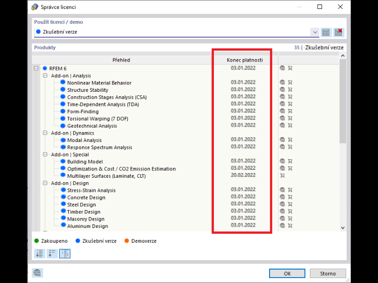 FAQ 005135 | Der Testzeitraum meiner Testversion von RFEM 6 / RSTAB 9 ist leider bereits abgelaufen. Wie kann ich weiterhin neue Dlubal Produkte testen?