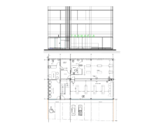 Půdorysný a výškový plán budovy (© SIE.istmo Servicio de Ingeniería Estructural)