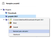 Otevření místní nabídky projektu