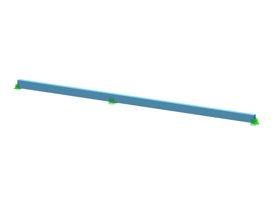 Continuous Beam z online školení | RFEM 6 Tutoriál s programem Rhino a Grasshopper