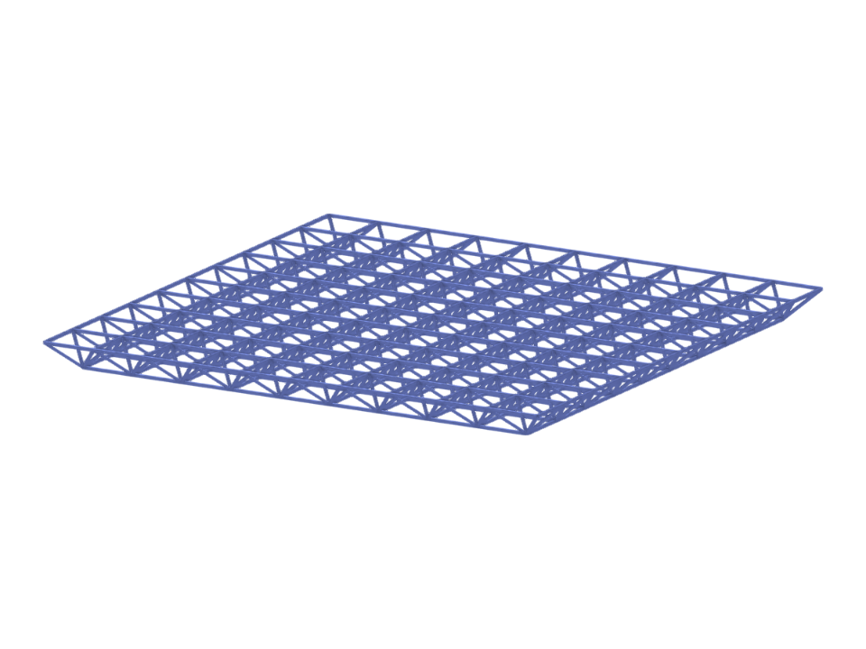Space Truss z online školení | RFEM 6 Tutoriál s programem Rhino a Grasshopper