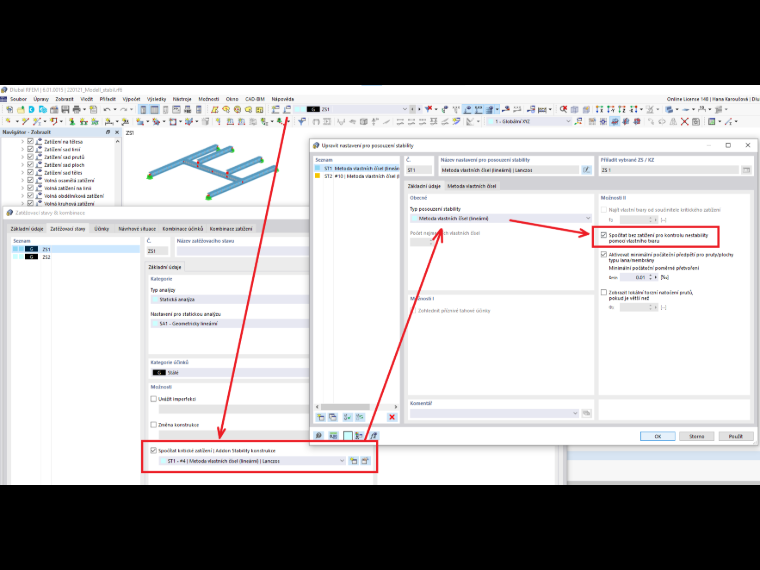 FAQ 005191 | Můj model v programu RFEM 6 je nestabilní. Jak to mohu opravit?