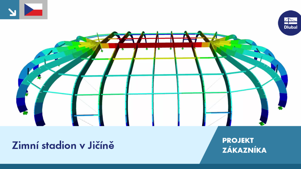 Hala pro lední hokej v Jičíně, Česká republika, projekt zákazníka ukazuje moderní architekturu.