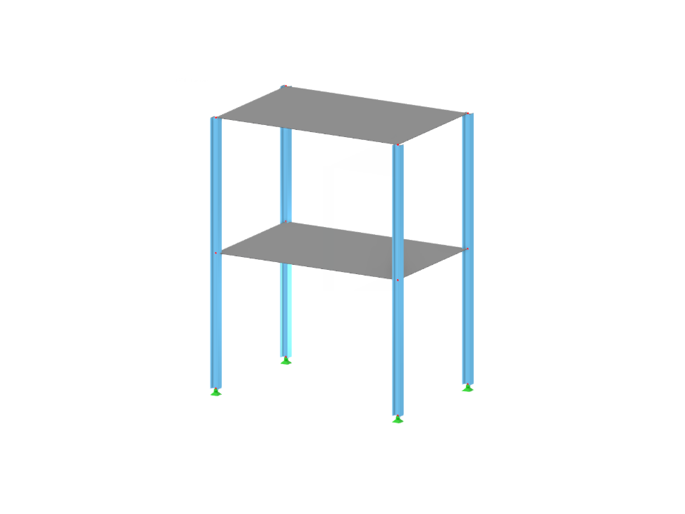 Ocelová konstrukce s betonovými deskami