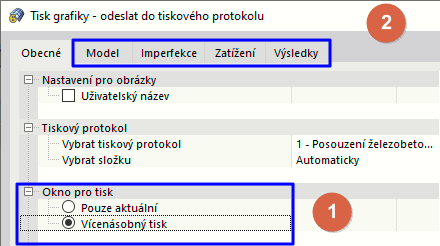 Použití vícenásobného tisku