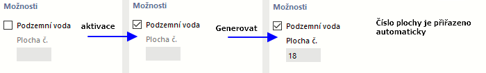 Možnosti pro typ půdního masivu vrtných prrofilů