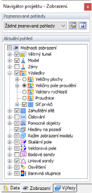 Zobrazení hodnot sil na prutech
