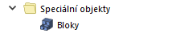 Speciální objekty v navigátoru