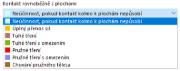 Vizualizace funkce pro výběr kontaktních oblastí rovnoběžných s plochami
