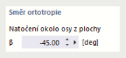 Upravte směr ortotropie