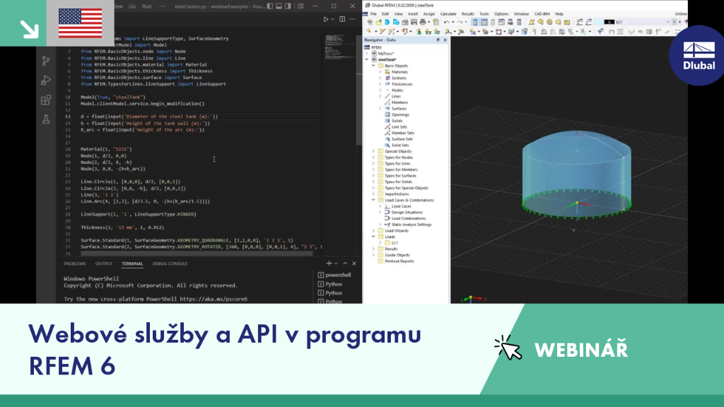 Záznam webináře | Webové služby a API v programu RFEM 6