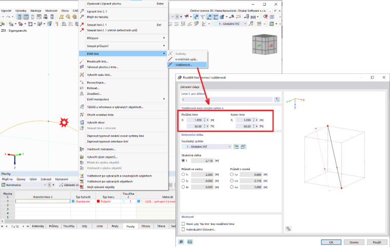 FAQ 005250 | V programu RFEM bych chtěl vytvořit rotačně symetrickou plochu. Rotační plocha se však nevytvoří. Co může být příčinou?
