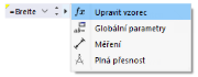 Použití globálních parametrů při zadávání modelu