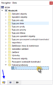 Otevření tiskového protokolu