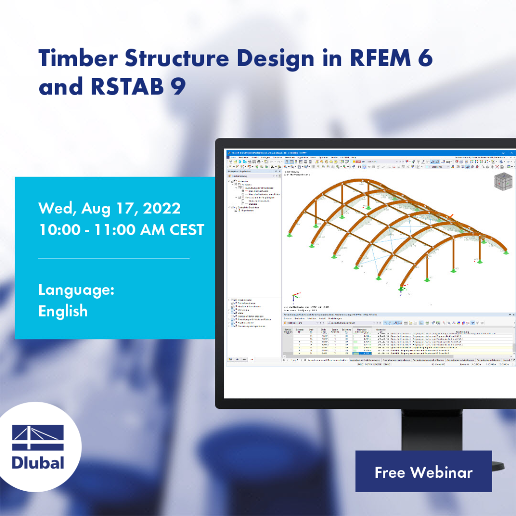 Posouzení dřevěných konstrukcí v RFEM 6 a RSTAB 9
