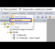 FAQ 005284 | Jak mohu zobrazit nebo skrýt navigátor tiskového protokolu?