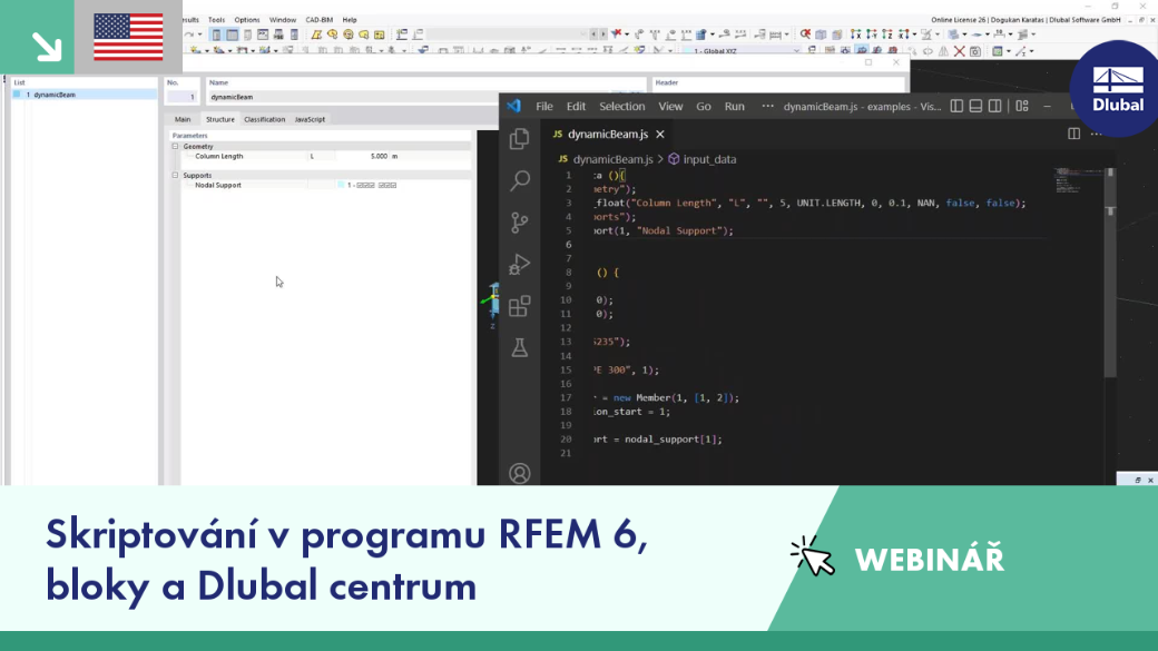 Exploring scripting features and modular design blocks in engineering webinar RFEM 6.