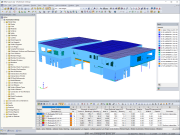 3D model pohřebního ústavu v programu RFEM (© D-Bois)