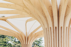 Detailní pohled na kruhově uspořádané kolíkové spoje (© Blumer-Lehmann AG)