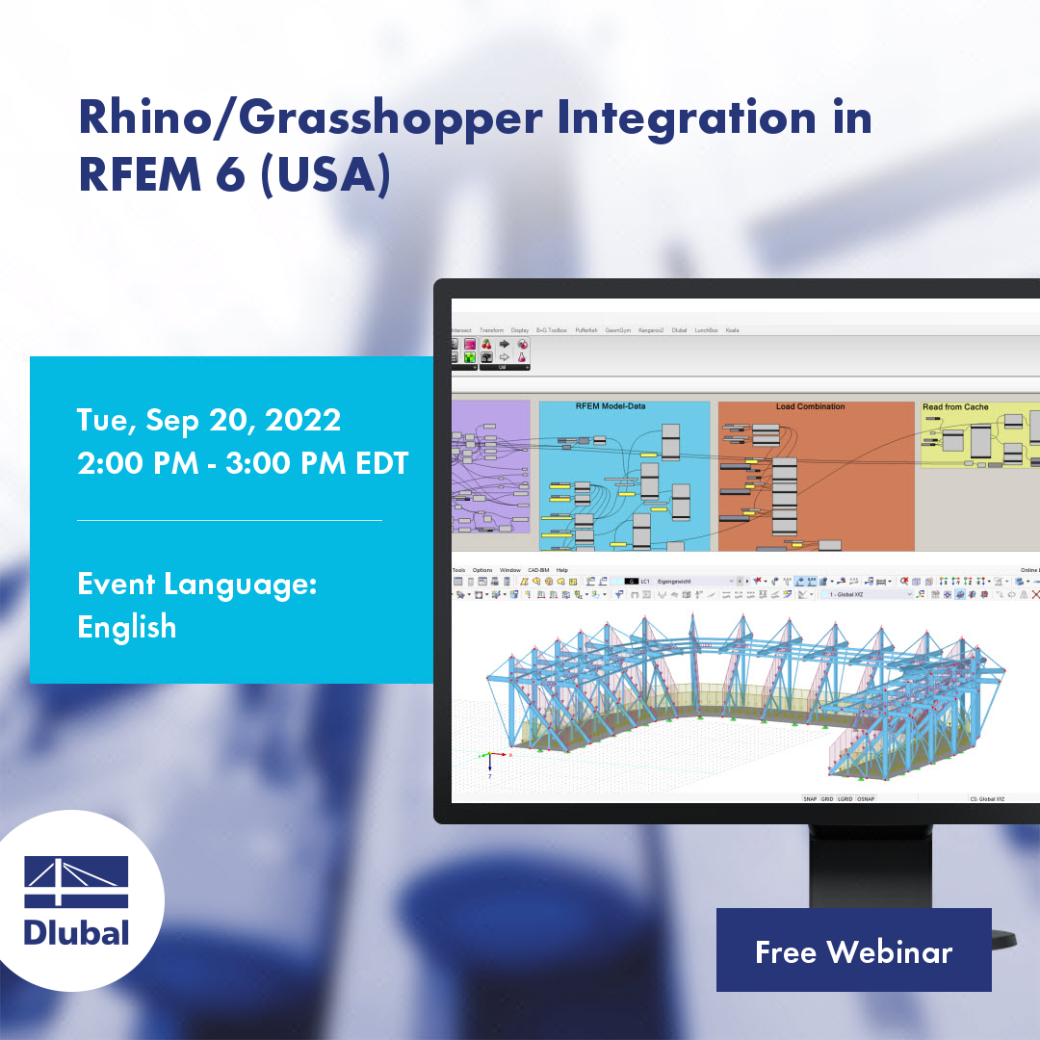 Integrace Rhino/Grasshopper v programu RFEM 6 (USA)
