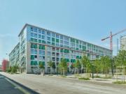 Budova „Krokodýl“ v rozvíjející se čtvrti Lokstadt, Winterthur, Švýcarsko (© Jürg Zimmermann)