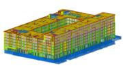 BIM model stavby „Krokodýl“ (© Timbatec Holzbauingenieure Schweiz AG)