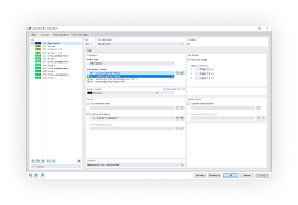 Ikona zobrazující lineární a nelineární metody analýzy konstrukcí v RFEM 6 s abstraktními grafickými prvky.