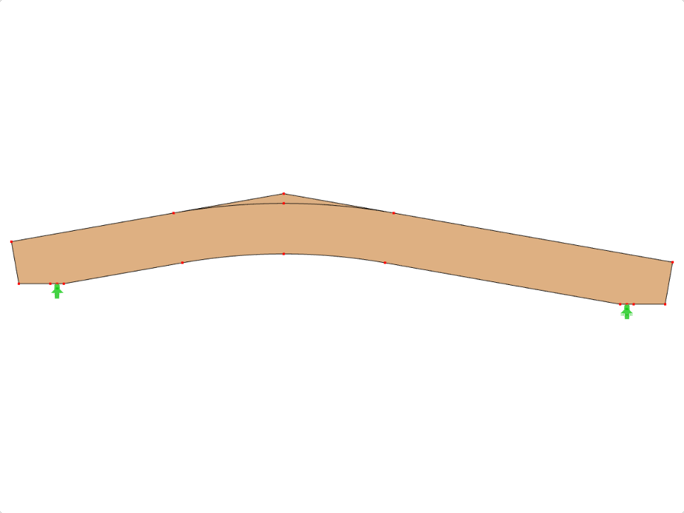 Model 000600 | GLB0517 | Lepený lamelový nosník