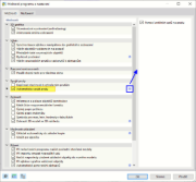 Dialog "Možnosti programu a nastavení"
