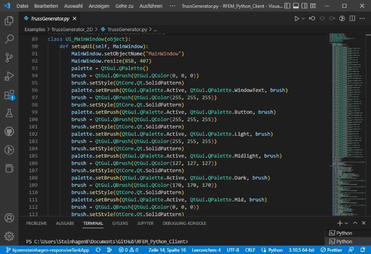 KB 001769 | Praktické aplikace s využitím programů Python a RFEM 6 | Generátor 2D příhradových nosníků