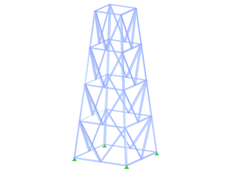 ID modelu 2095 | TSR051 | Příhradový stožár
