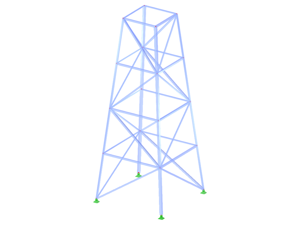 ID modelu 2111 | TSR015-b | Příhradový stožár