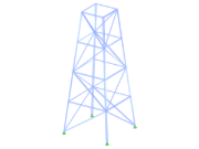 ID modelu 2111 | TSR015-b | Příhradový stožár