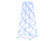 ID modelu 2136 | TSR038-b | Příhradový stožár