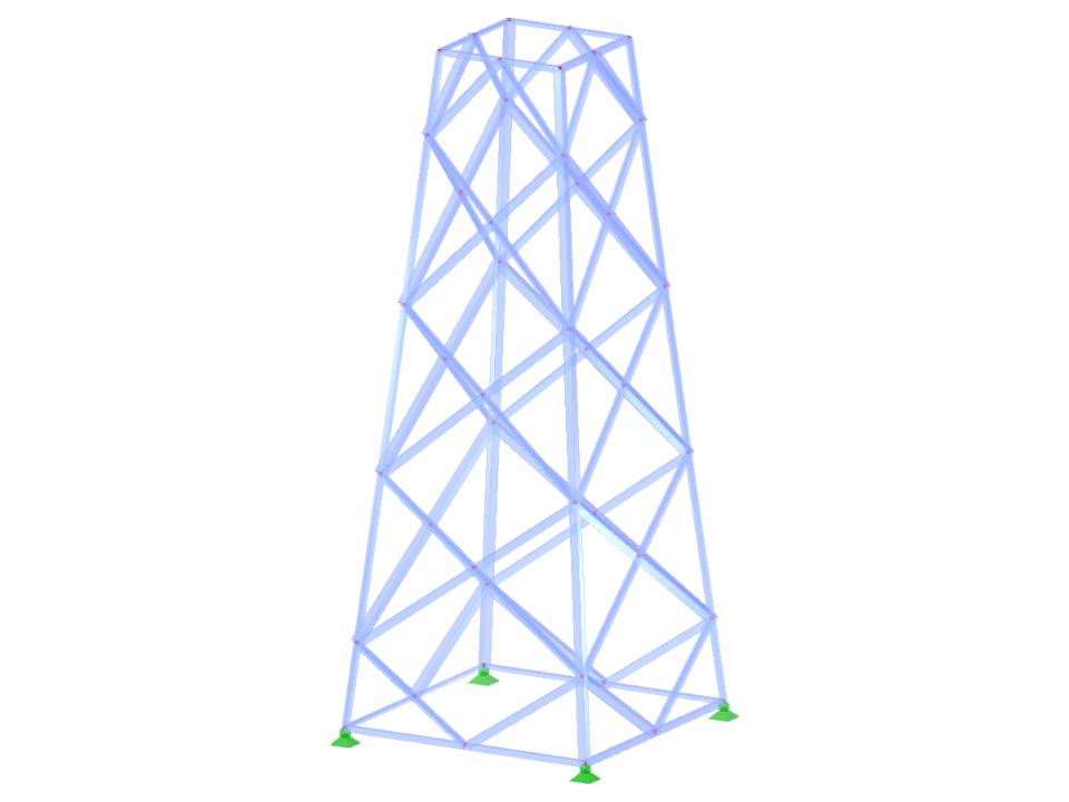 ID modelu 2136 | TSR038-b | Příhradový stožár