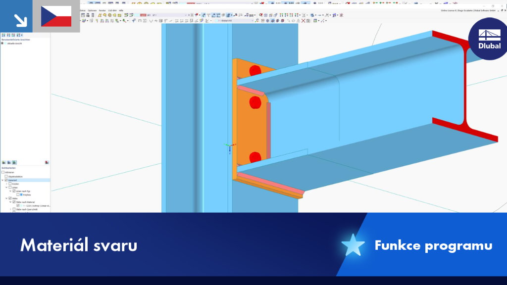 Grafische Darstellung der Materialparameter und Eigenschaften einer Schweißnaht.