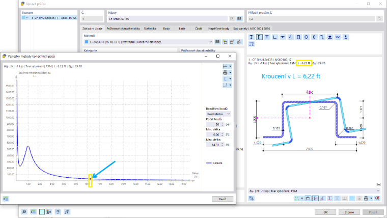 KB 001809 | Posouzení oceli tvarované za studena podle AISI v programu RFEM 6