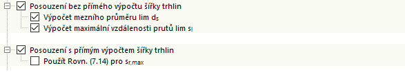 Možnosti posouzení sa bez přímého výpočtu šířky trhlin