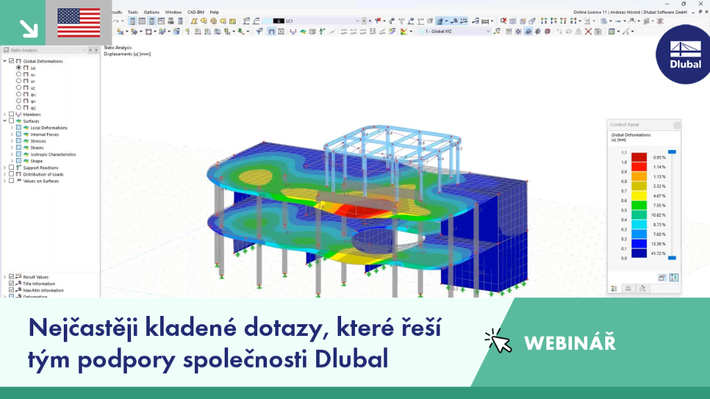 WEBINÁŘ | Nejčastěji kladené dotazy, které řeší tým podpory Dlubal | Březen 2023