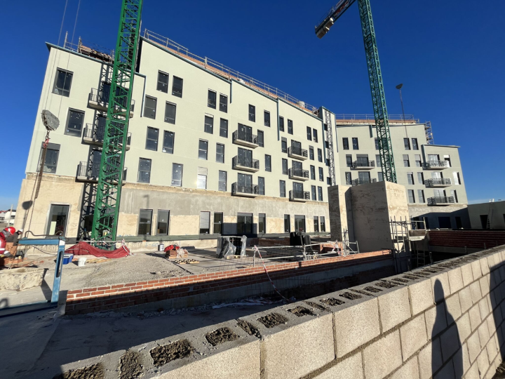 Rezidenční dům s průmyslovým systémem Steel Framing ve výstavbě (© AFCA Teccon)