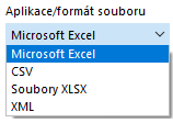 Formát aplikace/souboru