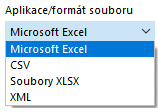 Formát aplikace/souboru