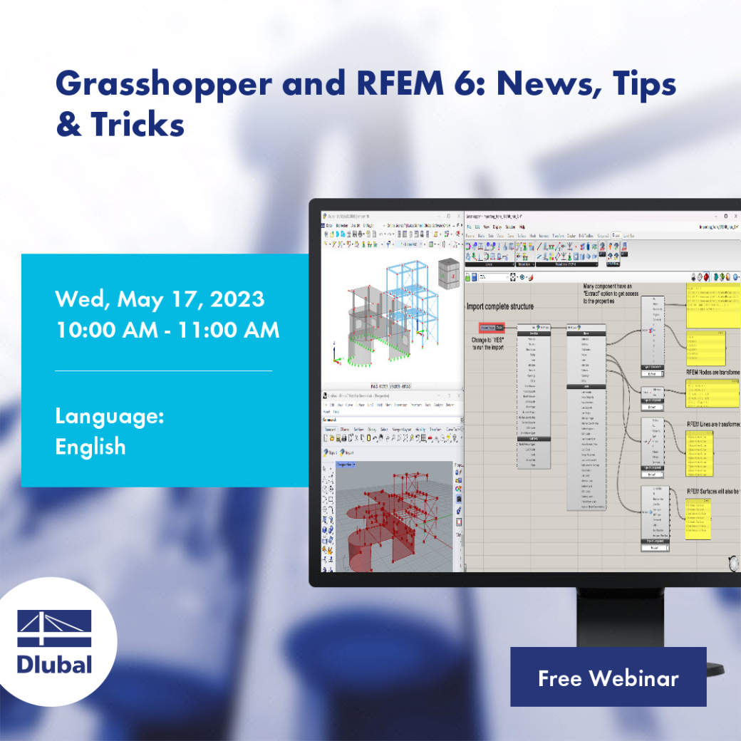 Grasshopper a RFEM 6: Novinky, tipy a triky