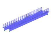 Model 004142 | Příhradová lávka pro pěší