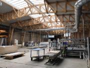 Průmyslová hala ze dřeva o rozpětí 26,5 m a ploše 1 800 m2 (© Maderas Besteiro)
