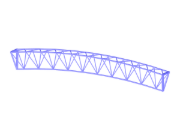 Model 004243 | Zakřivený příhradový nosník