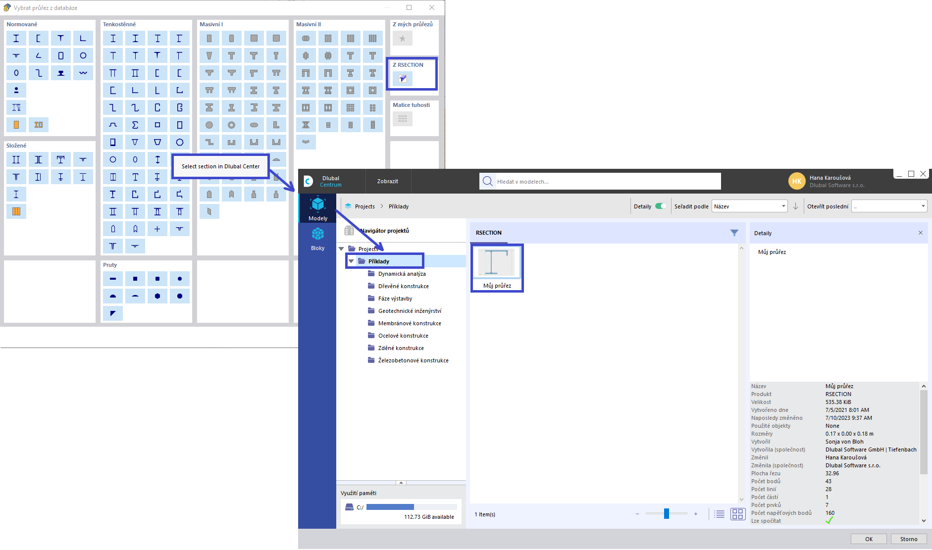 FAQ 005395 | Jak mohu importovat svůj průřez z RSECTION do programu RFEM 6 / RSTAB 9?