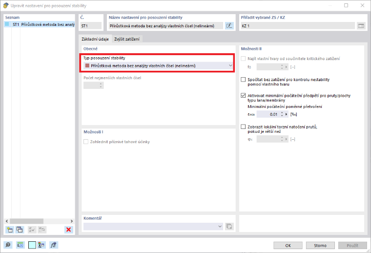 FAQ 005397 | Mohu v programu RFEM 6 nebo RSTAB 9 postupně zvyšovat zatížení?