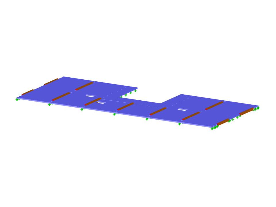RFEM model desky z křížem lepeného dřeva v bytovém domě BSH20A "Stories", Amsterdam, Nizozemsko | © PIRMIN JUNG